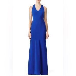 Theia Cobalt Smooth Mermaid Gown 🔵